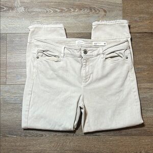 J. Jill Cream Ankle & Cropped Jeans